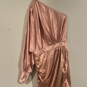 Glamaker Pink Satin Dress